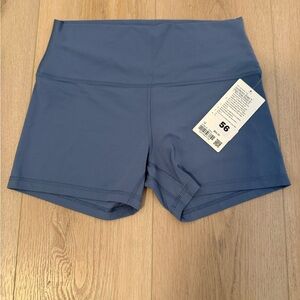 lululemon athletica High-Rise Align Shorts in Washed Denim